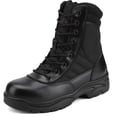 thumbnail image 1 of NORTIV 8 Botas de trabajo con punta de acero para hombre, botas tácticas industriales antideslizantes de seguridad, color negro, talla 9,5 M US Trooper-Steel, 1 of 7