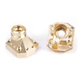 thumbnail image 3 of KYX Racing CNC Machined Brass Front Rear Axle Housing Output Differential Cover Upgrades Parts Accessoriesfor 1/10 RC Crawler Car Axial Capra Unlimited Trail Buggy UTB(1 pcs), 3 of 5