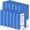 Blue, variant on 12 count Plastic 1 Inch Mini 3 Ring Binders Fits 5.5" x 8.5" Paper, Holds(Capacity 200 Sheets), Flexible Three Round Rings Small Blue A5 Binders Bulk for School, Office Use, Photo Album