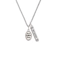 thumbnail image 2 of Delight Jewelry Best Sister Ever Oval Silvertone Always My Sister Bar Charm Necklace, 23", 2 of 4