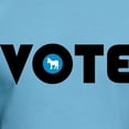 thumbnail image 3 of CafePress - Vote Blue Fitted T Shirt - Fitted T-Shirt, Vintage Fit Soft Cotton Tee, 3 of 4