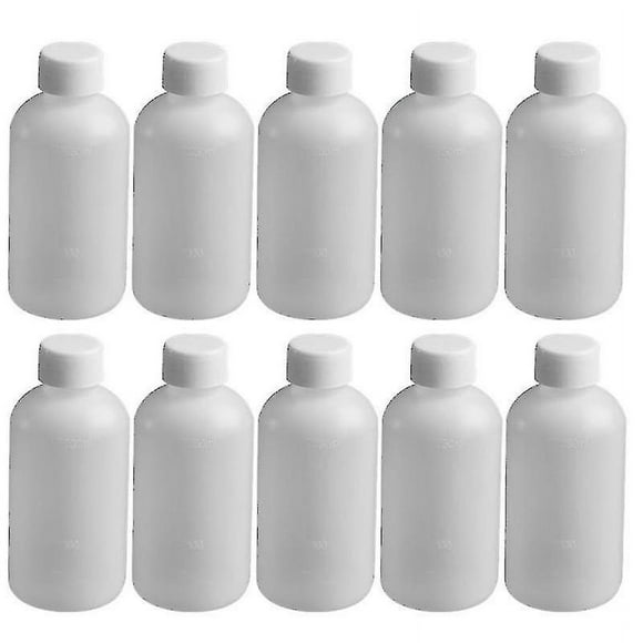 1 Set/10pcs 250ml Thicken Reagent Bottle Leakproof Plastic Bottle Narrow Mouth Bottle Acid And Alkal