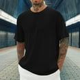 thumbnail image 2 of FHYNZ 2024 Oversize T Shirt Men'S Crew Neck Extra Long Short Sleeve T Shirts Men Casual T Shirt Sports Fitness Tops Summer Sports Shirt Bodybuilding Running Shirt, 2 of 5