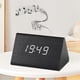 thumbnail image 3 of Wooden Clock Multifunctional LED Electronic Alarm Clock,C, 3 of 5