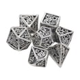 thumbnail image 1 of 7/Set Metal Polyhedral s Muilti-Side D20 D12 D10 D% D8 D6 D4, for Board Bronze Sliver, 1 of 8