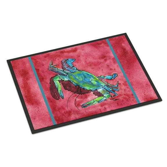 Carolines Treasures 8379-JMAT Crab Doormat 24x36 36"L x 24"W multicolor