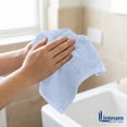 thumbnail image 3 of Linteum Textile Supply 12x12 Washcloth (Light Blue) – 100% Ring Spun Cotton Zero Twist Towels | Absorbent, Quick Dry, Durable for Bathroom, Spa, Gym (12 Pack), 3 of 6