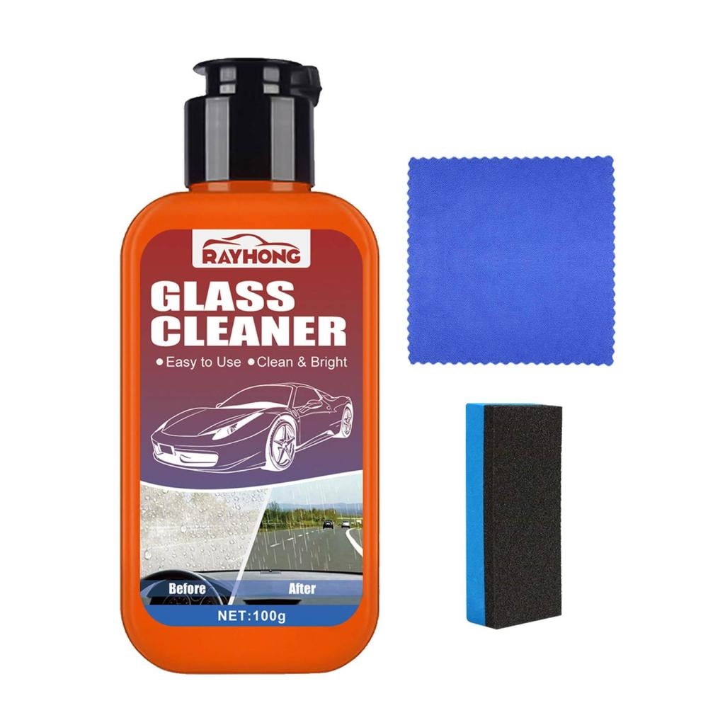 Generic Car Glass Cleaner with Sponge, Water Spot Remover for Cars