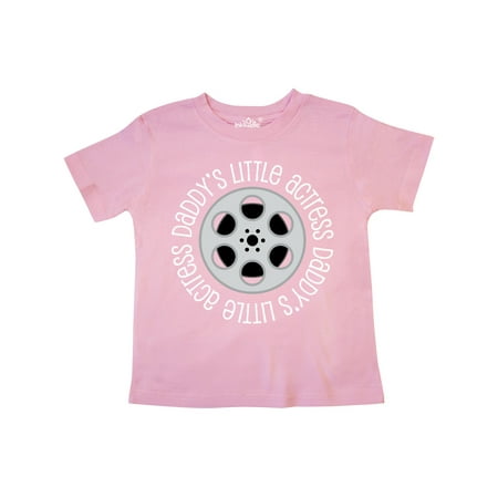 

Inktastic Daddys Little Actress Girls Film Star Gift Toddler Toddler Girl T-Shirt