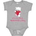 thumbnail image 3 of Inktastic It's My First Valentine's Day Boys or Girls Baby Bodysuit, 3 of 5