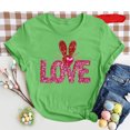 thumbnail image 2 of Lmnyox T-Shirt Imprimé pour Femmes Manches Courtes Été Décontracté T-Shirts Col Rond Ample Chandail Mode 2025, 2 of 3