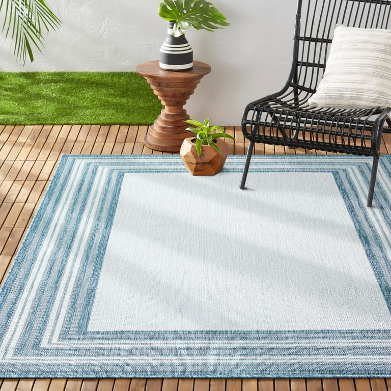 Nalone Reversible Mats, Outdoor Rugs 6x9 for Patio, New York Patio Country  Retro Transitional Geometric Outdoor Area Rug Beige&Brown