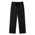thumbnail image 7 of PInxai Womens Pants Drawstring Elastic Waisted Casual Athletic Trousers Loose Fitting Running Pants with Pockets,Black,XXXXL, 7 of 7