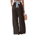 thumbnail image 3 of DYMADE Women Plus Size Casual Fashion Ruffle Wide Leg Pants, 3 of 3
