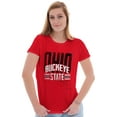 thumbnail image 3 of Ohio Hometown Pride OH Local Buckeye Womens Slim Fit Graphic Tee Brisco Brands L, 3 of 5