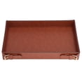 thumbnail image 1 of Organizador de gran capacidad, duradero y elegante para pasillos Bandeja de almacenamiento elegante de cuero sintético europeo, 1 of 8