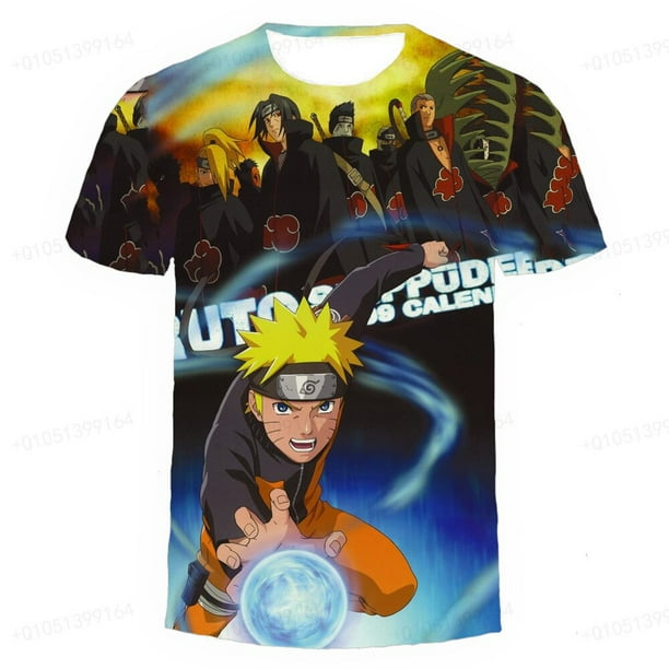 Nueva camiseta japonesa de Manga Narutoes, camisetas con estampado 3D para hombres y mujeres, novedad, camiseta informal para niños, camiseta de verano para niños, Tops110 heqiyong CONDUJO