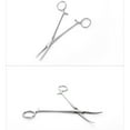 thumbnail image 3 of tooloflife 140mm Curved Forceps Serrated Jaws Self Locking Mechanism Stainless Steel Silver, 3 of 6