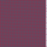 Cherry Red/Grey Gingham Check Silk Taffeta, Fabric By the Yard