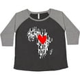 thumbnail image 3 of Inktastic Black History Month Ink Print African Heart Women's Plus Size T-Shirt, 3 of 5