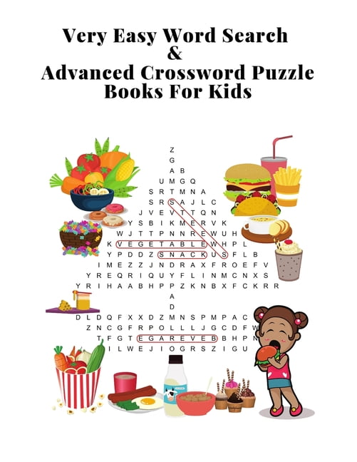 very easy word search advanced crossword puzzle books for kids easiest beginning brain games unique word search crossword puzzles for 1st 2nd 3rd 4th grade children adults paperback