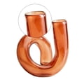 thumbnail image 3 of GUOOL Creative Nordic Glass Desktop Flower Vase Plant Planter Container Floral Display Brown, 3 of 9