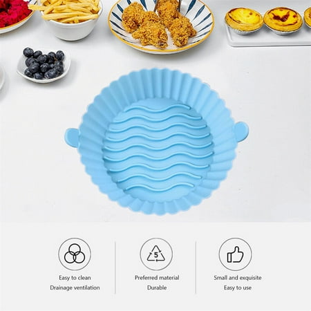 

Silicone Air Fryer Liner Food Grade Non-Stick Fryer Basket Steamers Oil Mat