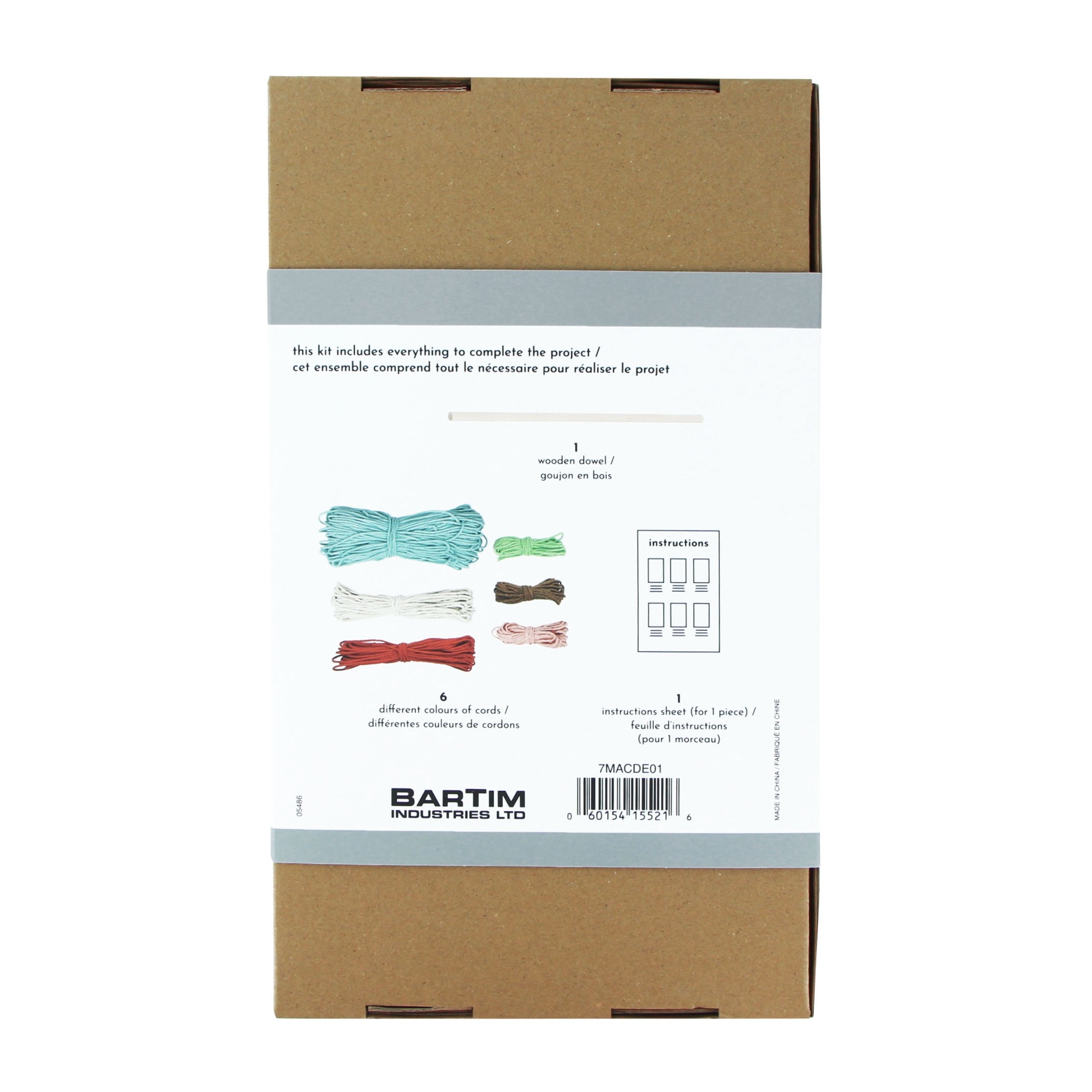 UNIQUE CREATIV CRAFT Macramé Wall Décor Kit – Mushroom, 1 pc, Age 8+, Beginner, 30×63 cm, MACRAME DÉCOR MUSHRM