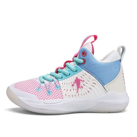 

Kids Basketball Shoes Youth Mid-Top Sneakers Non-Slip Sport Trainer Shoes for Big Kids Boys Girls