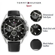 Tommy Hilfiger Mens Stainless Steel Quartz Watch with Leather Strap (1791964)