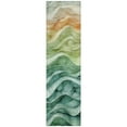 thumbnail image 2 of Addison Rugs Chantille Indoor/Outdoor Transitional Swirls Teal Washable Runner Rug, 2'3" x 7'6", 2 of 6