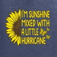 thumbnail image 5 of Wild Bobby, I'm Sunshine Mixed With A Little Hurricane , Inspirational/Christian, Unisex Graphic Hoodie Sweatshirt, Vintage Heather Navy, XX-Large, 5 of 5