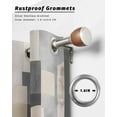 thumbnail image 6 of nqOlkjepod Outdoor Curtains for Patio Waterproof, Abstract Outdoor Privacy Panels Grommet, Modern Geometric Brown Beige Blackout Outside Curtains for Porch/Cabana/Pergola/Gazebo 54"x95", 2 Panels, 6 of 8