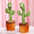 thumbnail image 2 of Dancing-Cactus Talking-Cactus Soft Plush Toy Fun Educational Toy Gift Built in 120 Pcs Songs for Kids 26s, 2 of 5