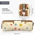 thumbnail image 3 of Fotbe Dachshund Dog And Flower Estuche para Lápices de Cuero con Estampado, Estuche con Cremallera Resistente, Organizador Compacto y Elegante para Papelería, 3 of 7