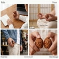 thumbnail image 6 of 1 Pair Jade Walnuts, Wenwan Walnuts, Chinese Walnuts Fidget for Hand Exercise, 2026 New Natural Massage Balls for Stress Relief, Focus & Meditation, Form Raw Shell to Jade Like Gem (B2, 38-39mm), 6 of 7