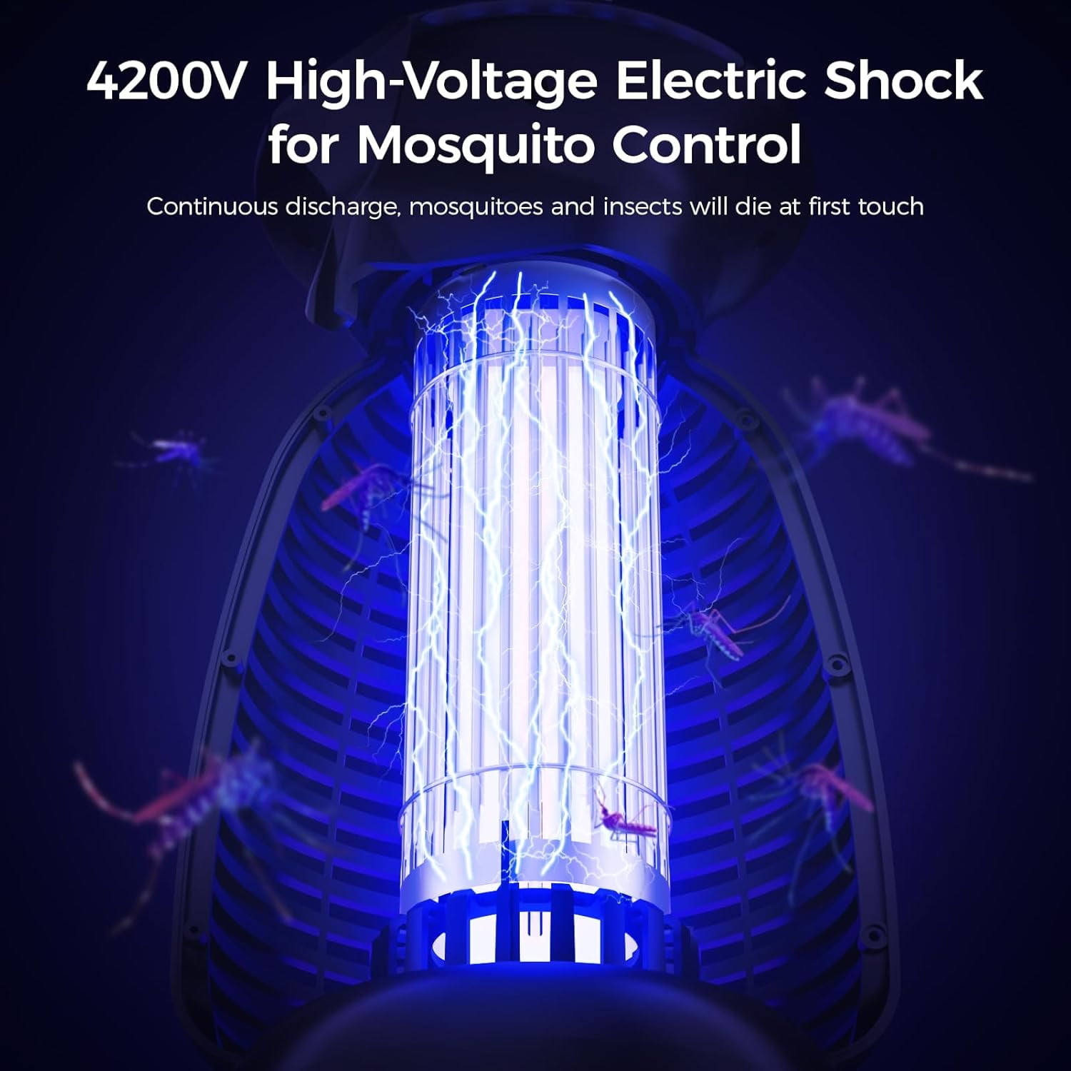 CozyNestFinds Outdoor Bug Zapper with LED Light - Electric Mosquito Killer Fly Trap Insect Zapper Outdoor and Indoor for Home Kitchen, Patio, Backyard