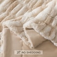 thumbnail image 5 of WDCOZY Ruched Faux Fur Throw Blanket, Bubble Plush Blanket with Soft Fleece Backing, Cozy Decorative Blanket for Couch, Sofa and Bed, Caramel, 50" x 60", 5 of 9