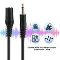 thumbnail image 3 of Cable De Extensión De Audio, De Sonido De Alta Fidelidad, Cable De Audio De Extensión Estéreo Auxiliar De Audio Macho A Hembra De 3,5 Mm,, 3 of 7
