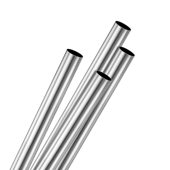 4-Pack 200mm 304 Stainless Steel Tube, 8mm OD 0.2mm Wall Thickness Seamless Stainless Steel Tubing [0.31x0.01x7.9IN]