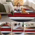thumbnail image 5 of Red And Black Strip 3FT Round Area Rugs for Living Room 111 Classic Modern Art Abstract Ultra-Thin Non-Slip Round Rugs Machine Washable Low Pile Circle Carpet for Bedroom Kitchen Nursery, 5 of 9