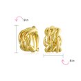 thumbnail image 5 of Bling Jewelry Womens Twisted Cable Chain Clip-On Earrings for Non-Pierced Ears Rose GoldSilver Plated, 5 of 5