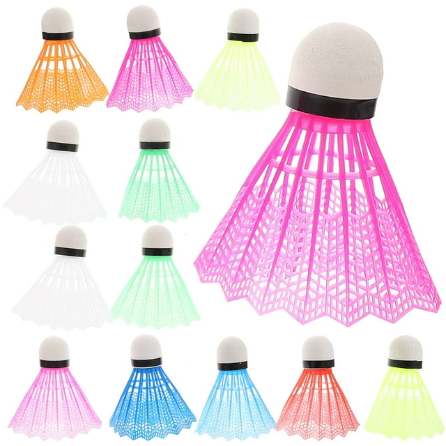 TEHAUX 20Pcs Plastic Badminton Shuttlecocks Durable Structure for Continuous Bounce and Exercise Use