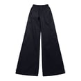 thumbnail image 5 of Khunlpohl Womens Casual Pants Elastic Waist Solid Color Joggers Pant Straight Legs Lightweight Loose Trousers with Pockets, 5 of 5