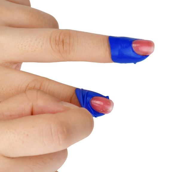 Kokovifyves 7 Colors Nail Art Spill Proof Nail Stickers Anti-Overflow Clip Manicure tools