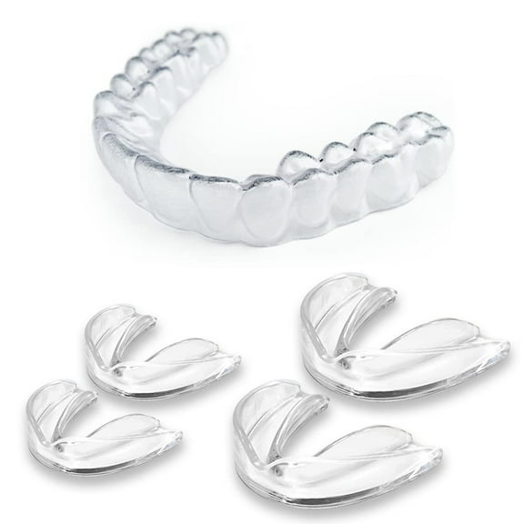 KOHEEL Custom Clear Dental Guard for Nighttime Teeth Grinding, Mouth Guard Stops Bruxism 4 Count