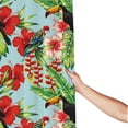 thumbnail image 3 of Shower Curtain, Cute Toucan Parrot Flowers Leaves Waterproof Fabric Plastic Shower Curtain, Drying Fast Bathroom Curtain with 9 Buttonholes, Ruffle Shower Curtain 60x72in, 3 of 8
