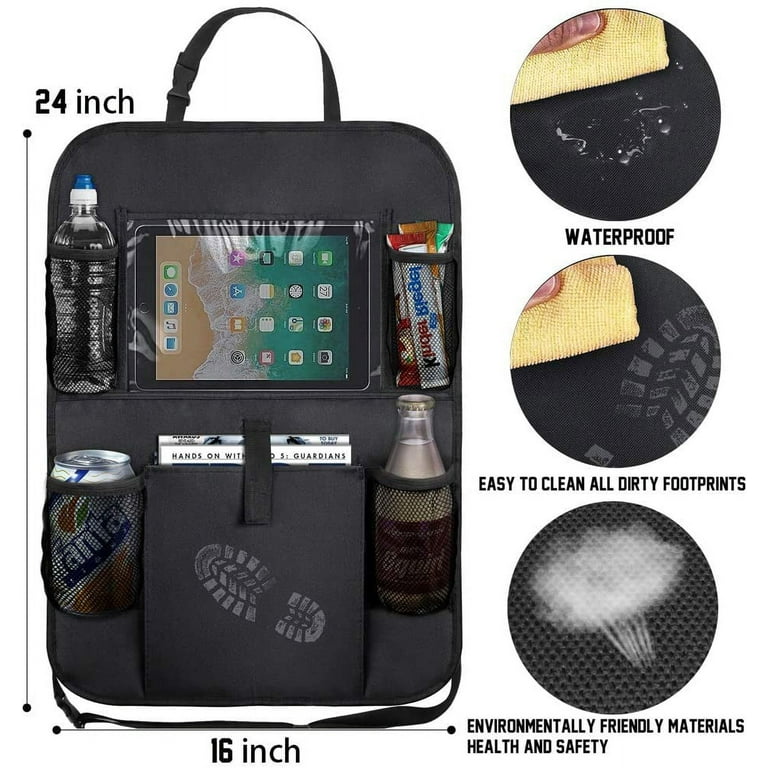 Car Storage Organizer Waterproof Oxford Fabric Backseat Organizer Bag with  Clear Touchable Screen Tablet Holder Compartment for Snacks Drinks Toys  Travel - China Storage Bag and Car Storage Organizer price