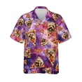 thumbnail image 4 of Camisa hawaiana con estampado 3D de perro y pizza divertida para hombre, camisas de verano con solapa, blusas de manga corta a la moda, blusas de gran tamaño con botones, 4 of 5