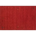 thumbnail image 1 of Ahgly Tapis d'Intérieur Rectangulaire Contemporain Néon Rouge Abstrait, 5 Pieds x 8 Pieds, 1 of 6